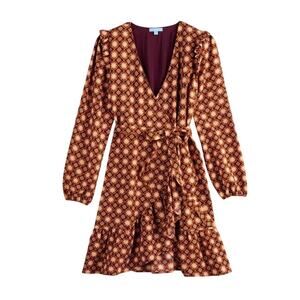 Draper James Geo Wrap Dress Size XXL